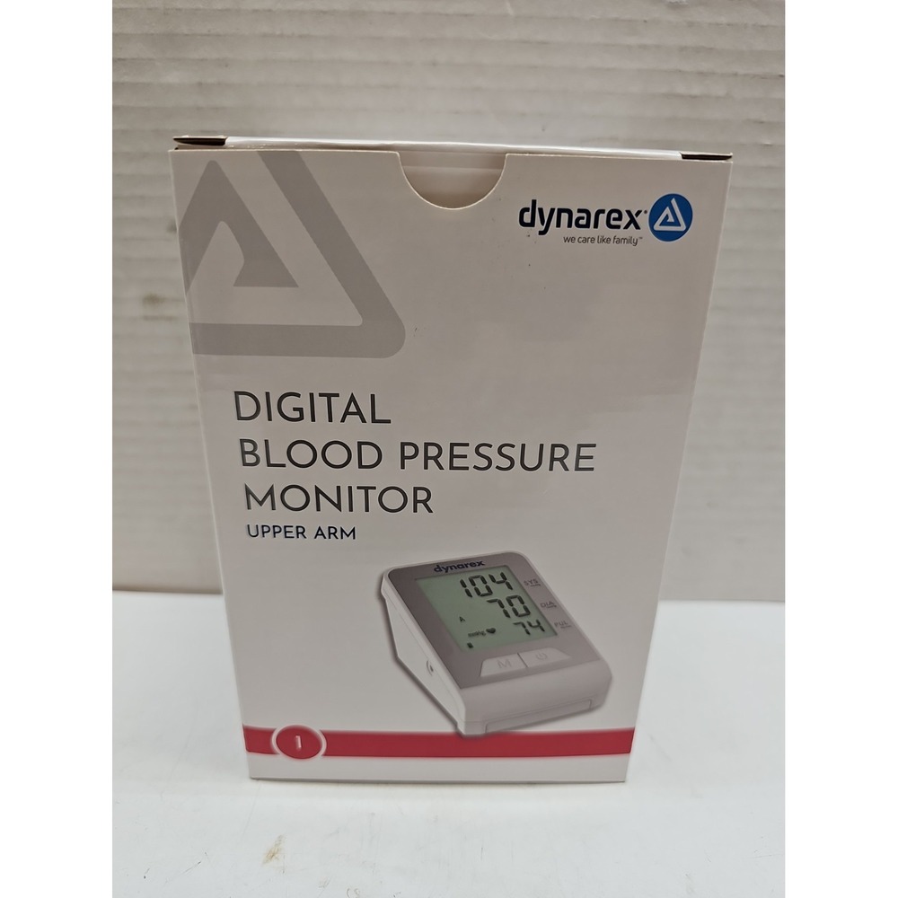 Dynarex Digital Blood Pressure Monitor Upper Arm Open Box Batteries Included